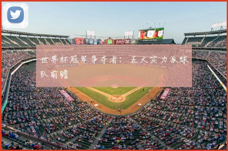 世界杯冠军争夺者：五大实力派球队前瞻