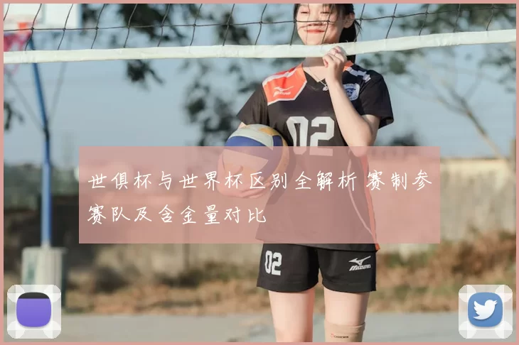 世俱杯与世界杯区别全解析 赛制参赛队及含金量对比